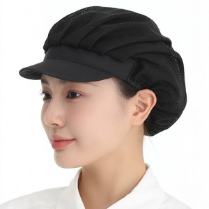 니츠마켓 식품업소 주방 탈모예방 망사 위생모자 5P, 5개, 블랙
