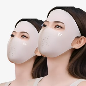 해피지아 골프 등산 스포츠 UV 자외선차단 마스크 2개 HZA-002, 핑크