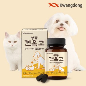 [초특가이벤트] 광동 견옥고 반려동물 관절 면역 눈 피부 장건강 올인원플러스 영양제 70정 * 1개, 종합영양제