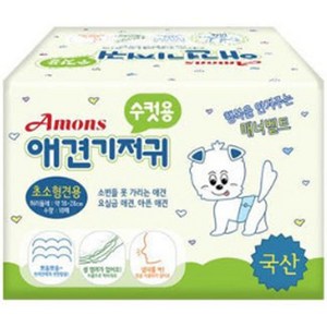 아몬스 수컷용 애견 기저귀, 중형, 10개입, 1개