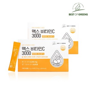 베스트오브그린 고함량 맥스 비타민C 3000, 270g, 2개
