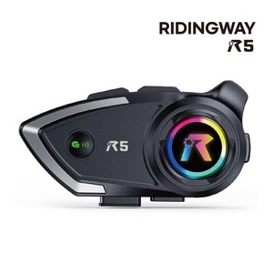 라이딩웨이 R5 바이크 오토바이 헬멧 블루투스 2in1 마이크 세트 소프트 하드, 블랙