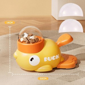치프몰 강아지 오리 노즈워크 장난감, 1개, 노란색