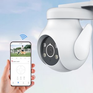 [국내발송] AI 500W 초고화질 CCTV 스마트 가정용 보안 카메라 실내외 견용 실시간 모니터링 양방향 오디오 야간 풀 컬러 관측 성광경보 방진방수, 화이트, 1개, CS201-AQ