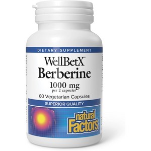 네추럴팩터스 베르베린 1000mg 베지테리안 캡슐, 4개, 60정 골드박스 특가
