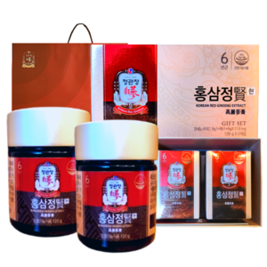 정관장 6년근 홍삼정 현 240g+쇼핑백 부모님 면력 명절 선물세트(보자기포함) 120g x 2개 1세트, 240g