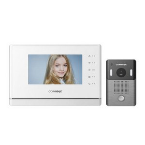 COMMAX 비디오폰 컬러LED 월패드 비디오폰 화이트 17.8cm CAV-70Y + 카메라 세트