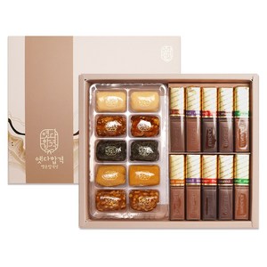 옛다합격 행운합격엿 12g x 10p + 메르시 초콜릿 12.5g x 10p 세트, 1세트, 245g