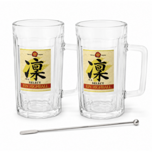 솔담 린 하이볼잔(450ml) 2개+머들러스틱 1개 세트, 1박스