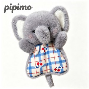 pipimo 귀여운 애착인형 봉제인형 말랑 스퀴시 양 인형 선물용 장식, 1개, 아기 코끼리, 16cm