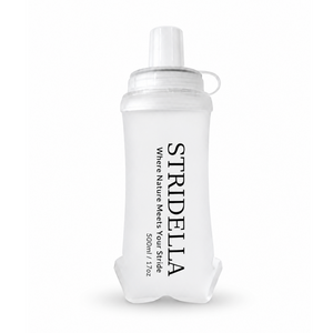 STRIDELLA 러닝 물병 물통 러닝조끼 완벽호환 초경량 4cm 와이드 소프트 플라스크, 1개, 300ml, 화이트