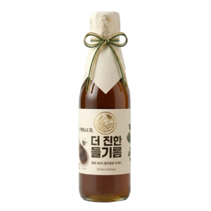 [들녘] 전통압착 더 진한 통들깨100% 들기름, 1개, 350ml 골드박스 특가