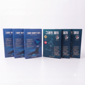 그래핀 혼합 패키지(사각패치 발바닥패치 혼합) 관절 어깨 허리 독소 붓기 풋케어 피로회복 간편부착 파스, 1세트, 6박스