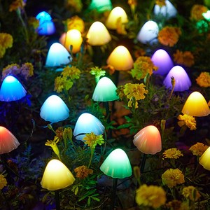 21세기트랜드 태양열 버섯 잔디등 30P, 컬러등, 5 x 4 x 20cm