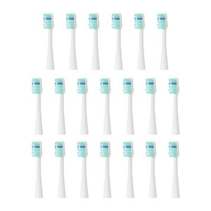 라이프엠디 음파 전동 칫솔 휴대용 무선 구강 세정 케어 치아 잇몸 관리 스마트 자동 타이머 리필 칫솔모 세트, 20개, 화이트, LMD030W(칫솔모