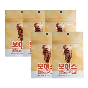 보이스혁명 목관리 목소리관리 기관지 성대관리 프로폴리스 영양제 5포(15정), 3정, 5개