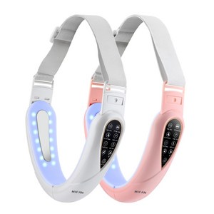 MIFAN V라인 무선 LED진동 페이셜마사지기 EMS 고주파마사지기 리프팅 얼굴 마사지기, 핑크, HLX21