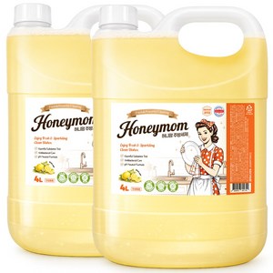 주방세제 베이킹소다 과일 야채 식기세척 대용량 주방 세제, 2개, 4L