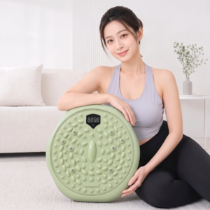 TDTD 3in1 발지압 트위스트 스텝퍼 360도 회전 발바닥 마사지 디지털 디스플레이 운동기구, 그린, 1개