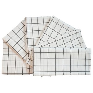 캐프마켓 일회용 격자 방수 테이블보 원형 사각 식탁보, 화이트, 4인(137 x 90cm), 6개