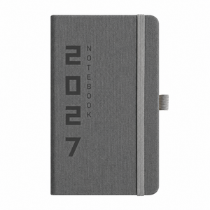 DOA LIFE 2027년 미니 날짜형 주간 업무용 다이어리 플래너 10x17.5cm 노트 일기장 수첩, 1개, 그레이