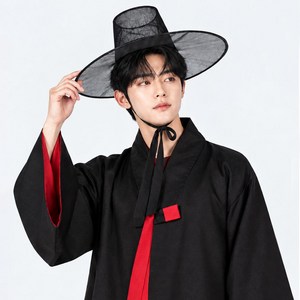성인용 PREMIUM 사자보이즈 저승 사자 한복+갓 세트 케데헌 코스튬 할로윈 한국생산