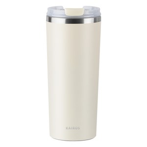 카이로스 클래식 베큠 스텐 텀블러, 1개, 591ml, 크림