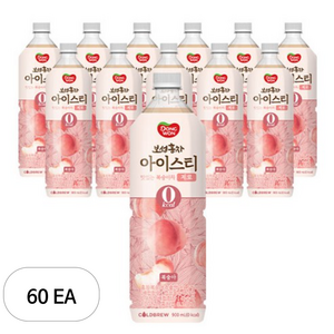 동원보성홍차 아이스티 제로 복숭아차, 900ml, 60개