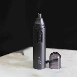 살림고수 휴대용 건전지형 전동 코털제거기, nose trimmer - 그레이
