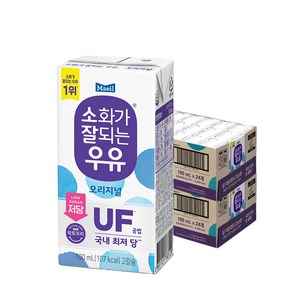 소화가잘되는우유 오리지널, 190ml, 48개