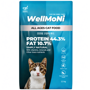 웰모니 플레이버 고단백 고양이 건사료 전연령 2.5kg, 1개, 간+장건강