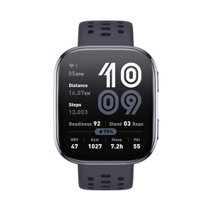 어메이즈핏 Bip 6 스마트워치, 블랙, 46.3mm, GPS + 블루투스