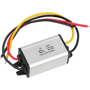 12V에서 5V DC 강압 컨버터 3A 15W 방수형 전압 조절기 자동차 트럭 골프카트 LED 전원 공급 모듈, 1개