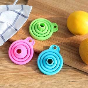 GF 다용도 접이식 깔때기 5P, 블루, 5개