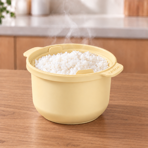 칼로볼 전자레인지 저당밥솥 국산 다이어트 찜기, 버터옐로우, 1개