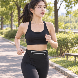 유피해피 경량 러닝 휴대폰 벨트, 1개, 유피 블랙