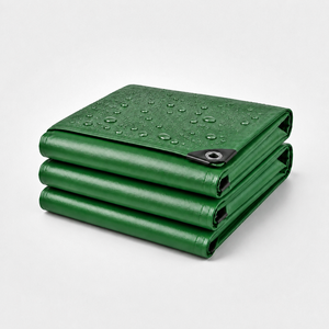PVC 타포린 방수포 방수 텐트 캠핑 두꺼운 그늘막 1.2M*2M-5M*6M PVC Tarpaulin Green, 녹색