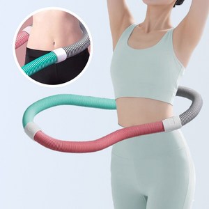 핏조여 다이어트 소프트 스프링 뱃살 훌라후프, 핑크계열, 1개, 1kg