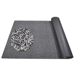순수 코일 현관매트 100 x 120 cm 두께 20mm, 그레이 + 블랙, 1개