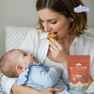 메르베르 프리미엄 수제 쿠키 모유수유 간식 산모 선물용 출산후선물 산후조리원 마카다미아초코칩, 120g, 1개