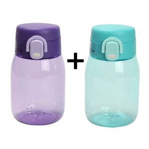 타파웨어 원터치 미니 물병 세트 트라이탄 초등학생 유치원 어린이 물통, 1세트, 350ml, 혼합