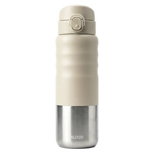 올텀 원터치 텀블러 보온보냉 스텐 물병, 1개, 500ml, 오트밀