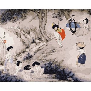 아트조이 DIY 명화그리기 가로형 50 x 40cm, 신윤복단오도, 1개