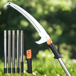 농사용 고지톱 236cm 5단 스테인리스 연결장대 탄소강 양갈고리 톱 과수 가지절단, 1개