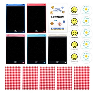 미포리댁 어린이집 생일 답례품 선물 유치원 구디백 유아 LCD 드로잉패드 장난감, 5개, 혼합색상 세트