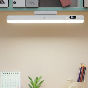 디드하드 학습용 LED 스탠드 무단계 밝기조절 독서등 붙이는 무드등 무선등 화장대조명, 화이트