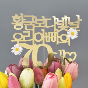황금 아빠 아버님 생신 70대 칠순 여행 토퍼, 1개