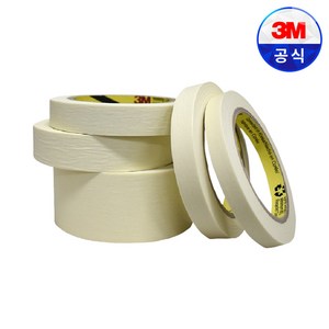 3M 마스킹 테이프 24mm X 40M 아이보리 종이테이프, 1개