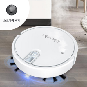 HU LULU 무선 스마트 로봇청소기 자동진공청소 물걸레 찜질 기능 USB충전, 화이트, IS25A