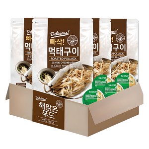 해맑은푸드 빠삭 먹태구이 25g + 청양간장마요 소스 30g 세트, 55g, 4개 골드박스 특가